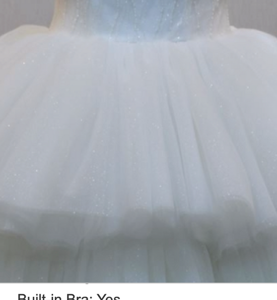 Cut Tulle Layered Ball Gown Wedding A Line Bridal Dress
