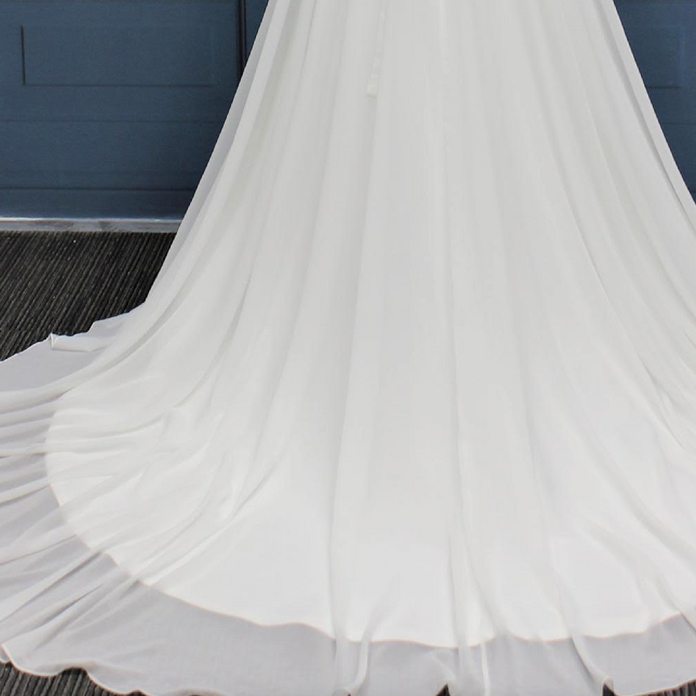 
                      
                        Boho Chiffon A Line Wedding Gown
                      
                    