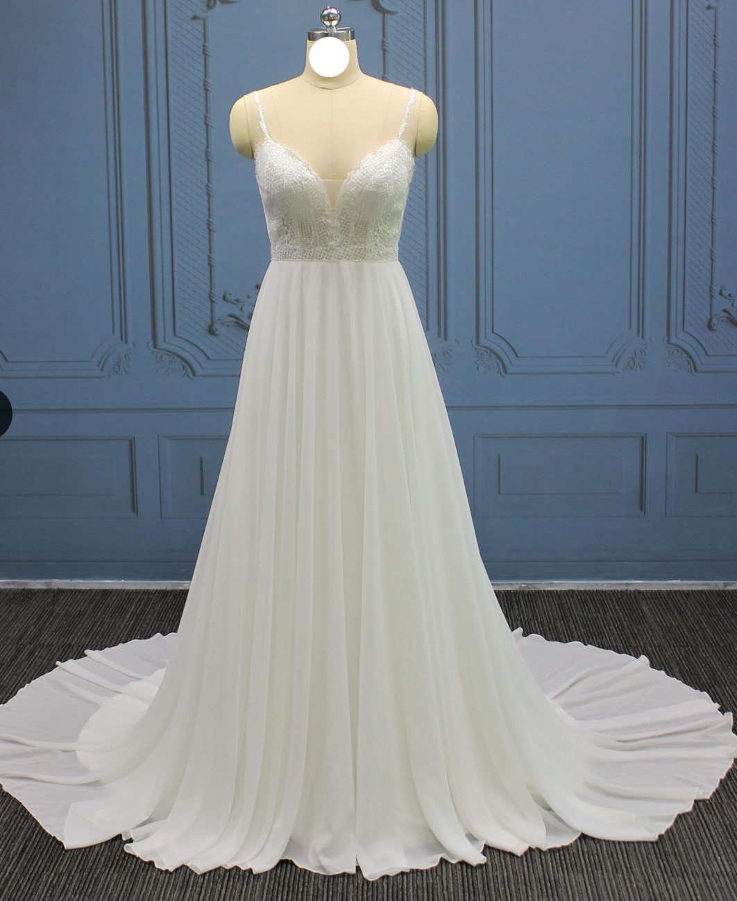 Load image into Gallery viewer, Boho Chic Chiffon Backless Wedding Bridal Dress
