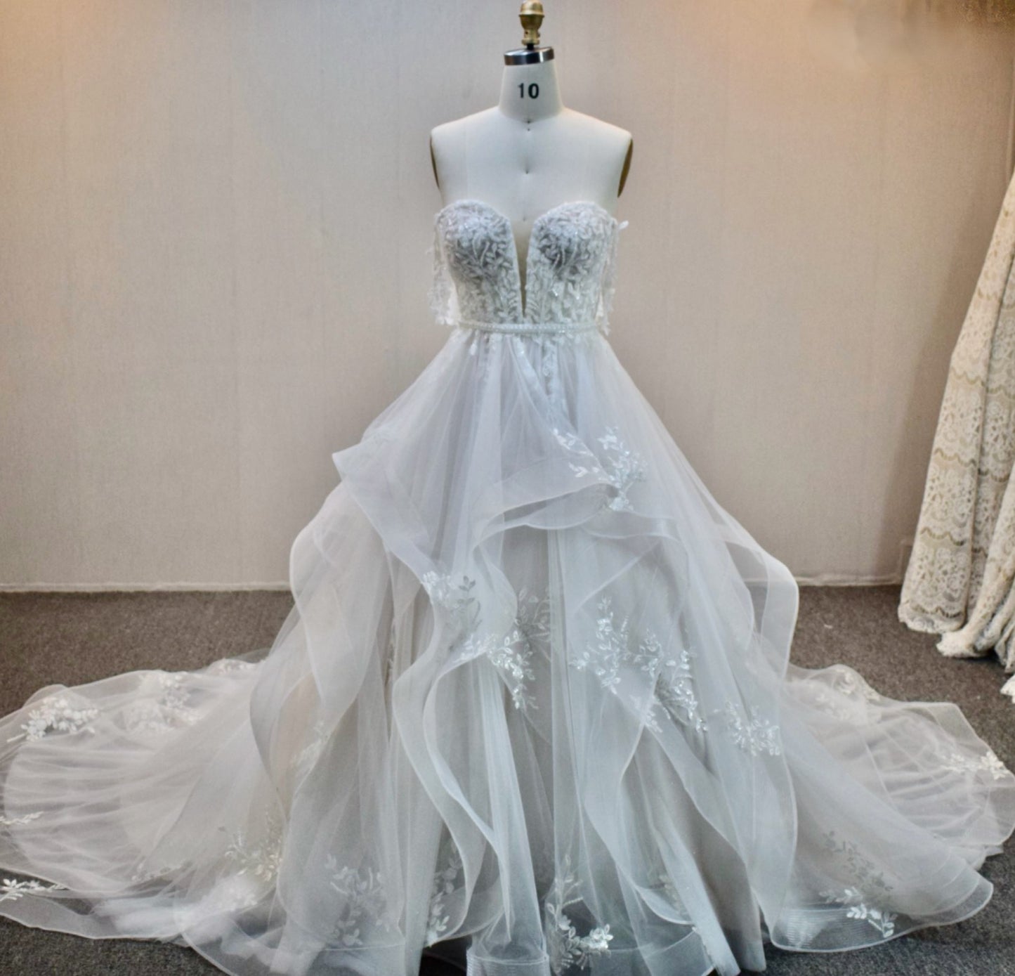 A Line Lace Bridal Dress