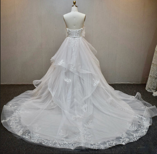 A Line Lace Bridal Dress