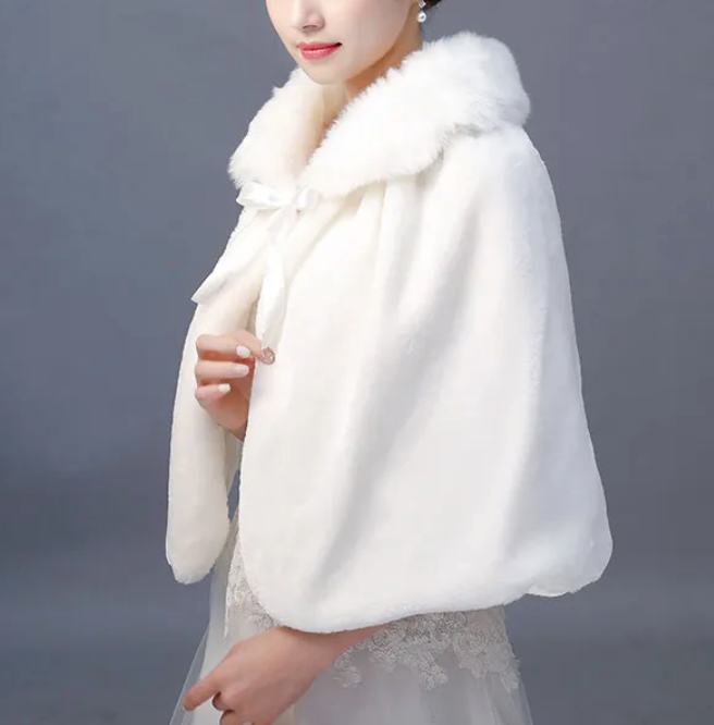 
                      
                        Bridesmaid Faux Fur Elbow Length Shoulder Wrap
                      
                    