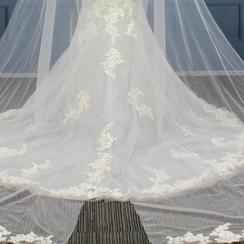 
                      
                        Detached Tulle Lace Bridal Cape  Mermaid Wedding Dress
                      
                    