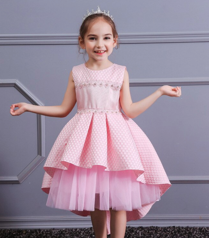 Tulle Layered Flower Girl Party Dress