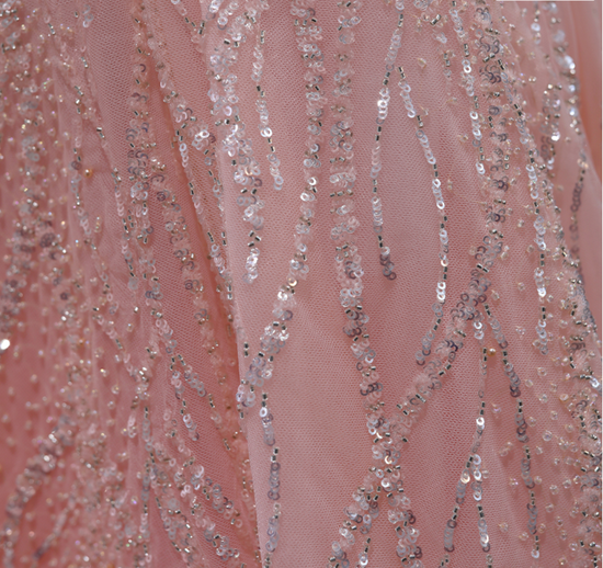 Load image into Gallery viewer, Pink Sweetheart Sequined Sleeveless Formal Party Dress
