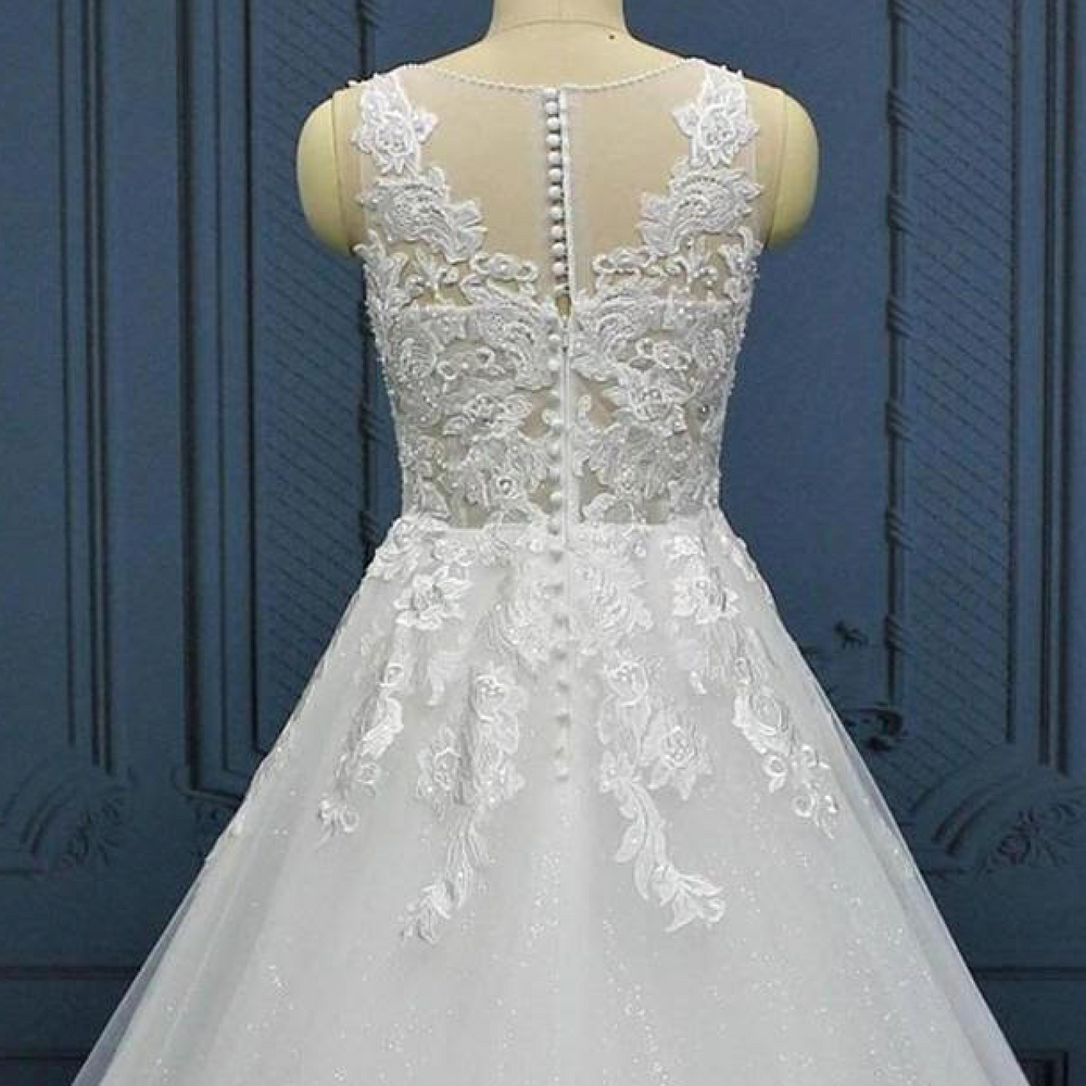 
                      
                        a line wedding tulle lace bridal gown
                      
                    