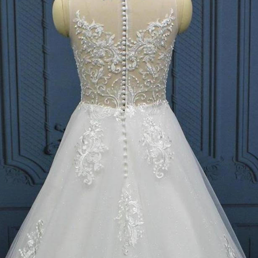 
                      
                        tulle lace a line wedding bridal gown
                      
                    