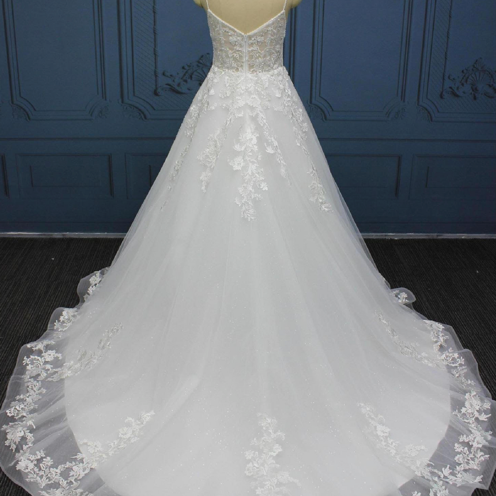 
                      
                        V Plunge A Line Tulle Lace Wedding Dress from Tulle Lux Bridal Crowns & Accessorires
                      
                    