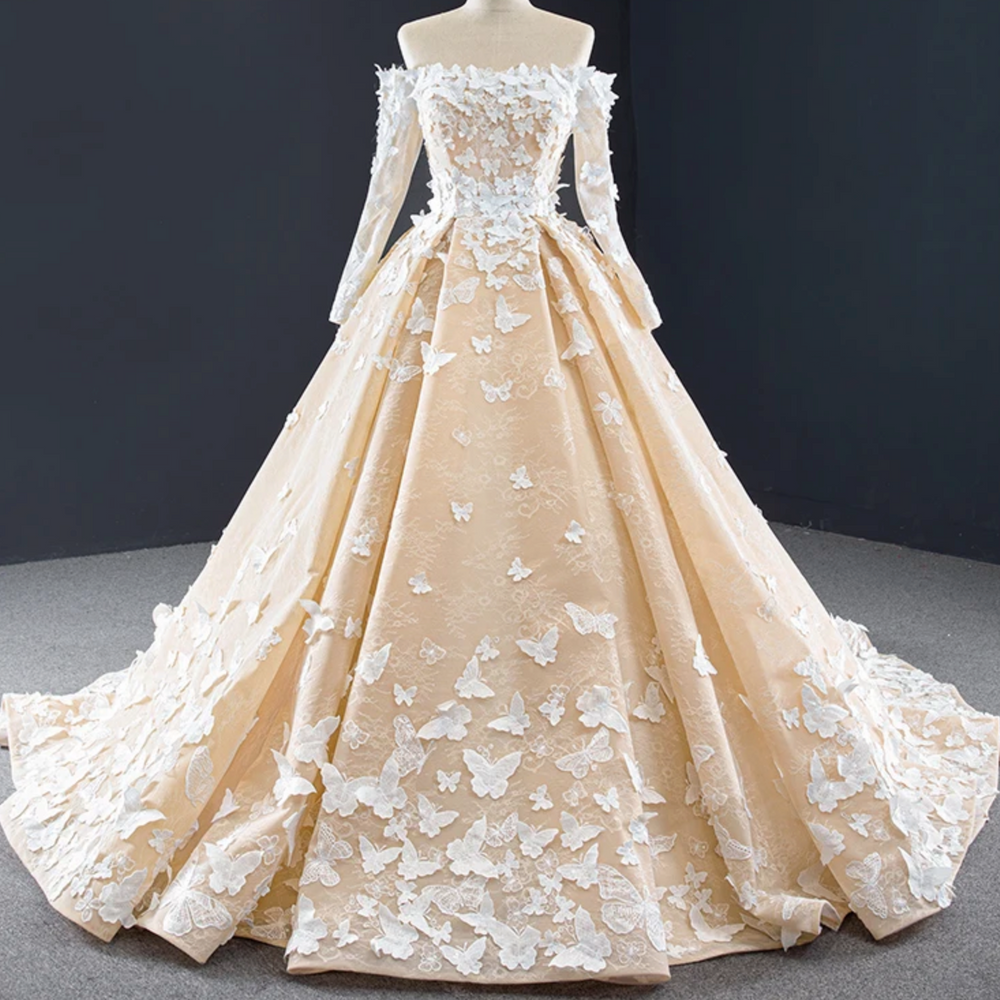 Romantic Butterfly Quinceañera Dress