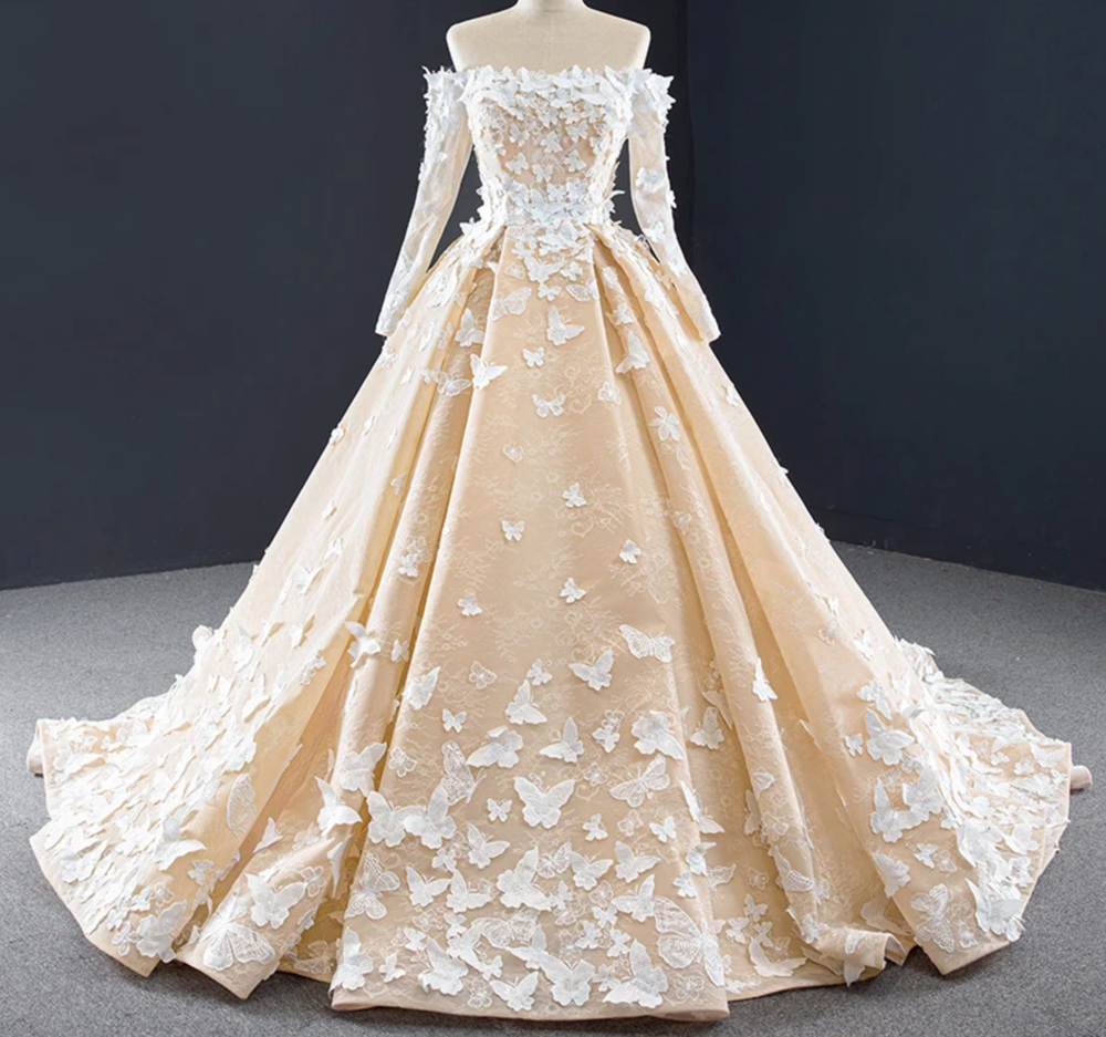 Romantic Butterfly Quinceañera Dress