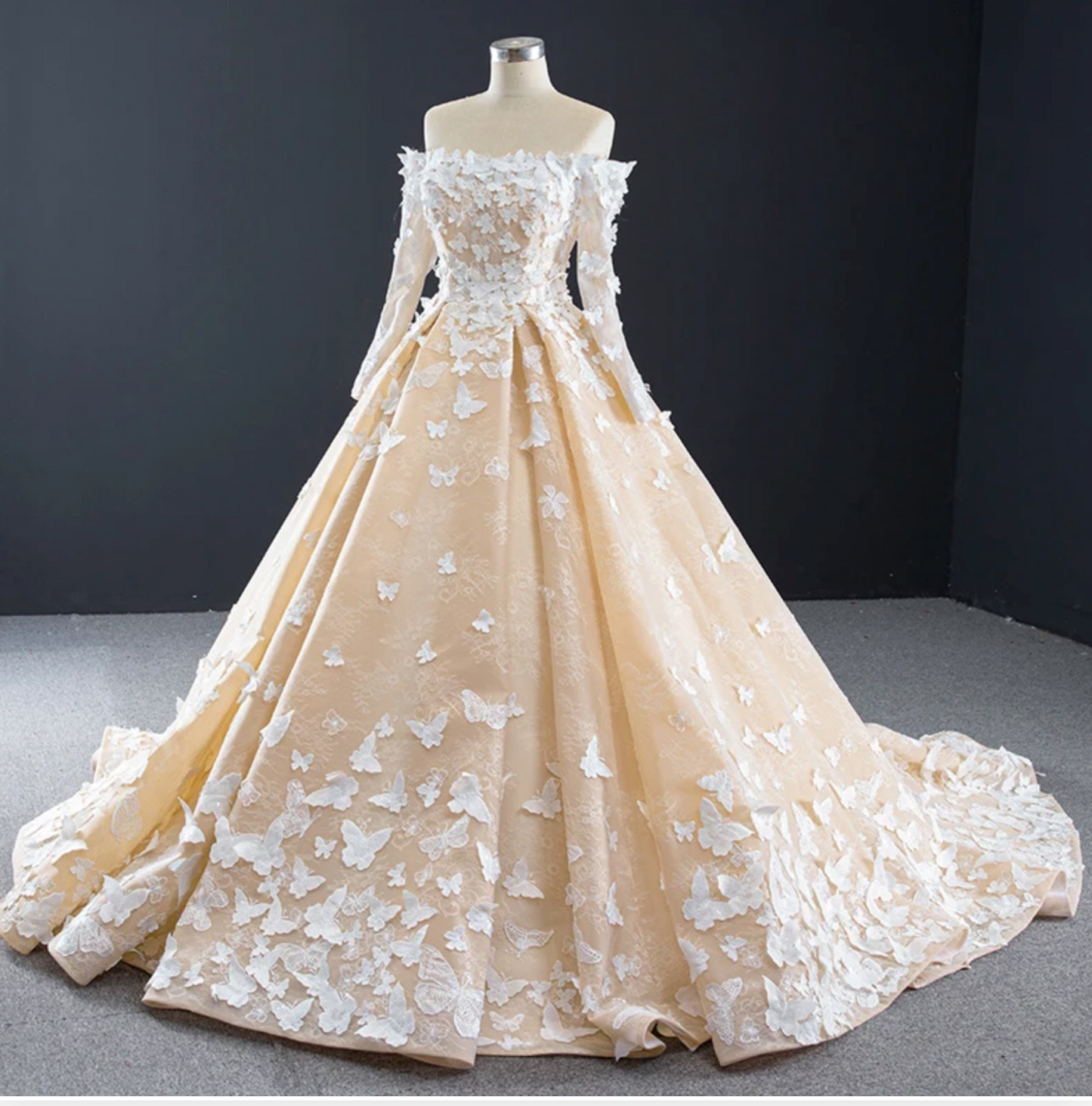 Romantic Butterfly Quinceañera Dress