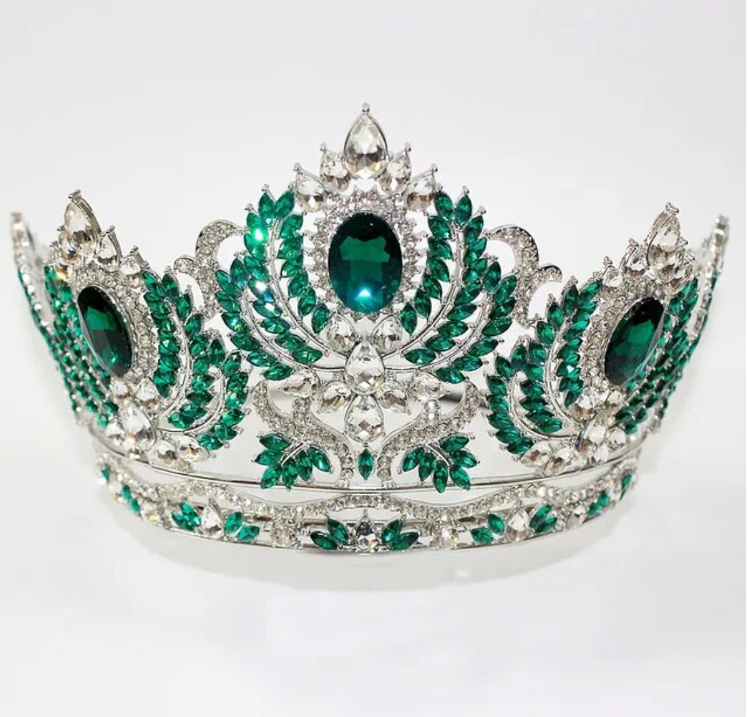 Pageant Tiara European Crystal Round Crown Hair Accessory  display picture 3