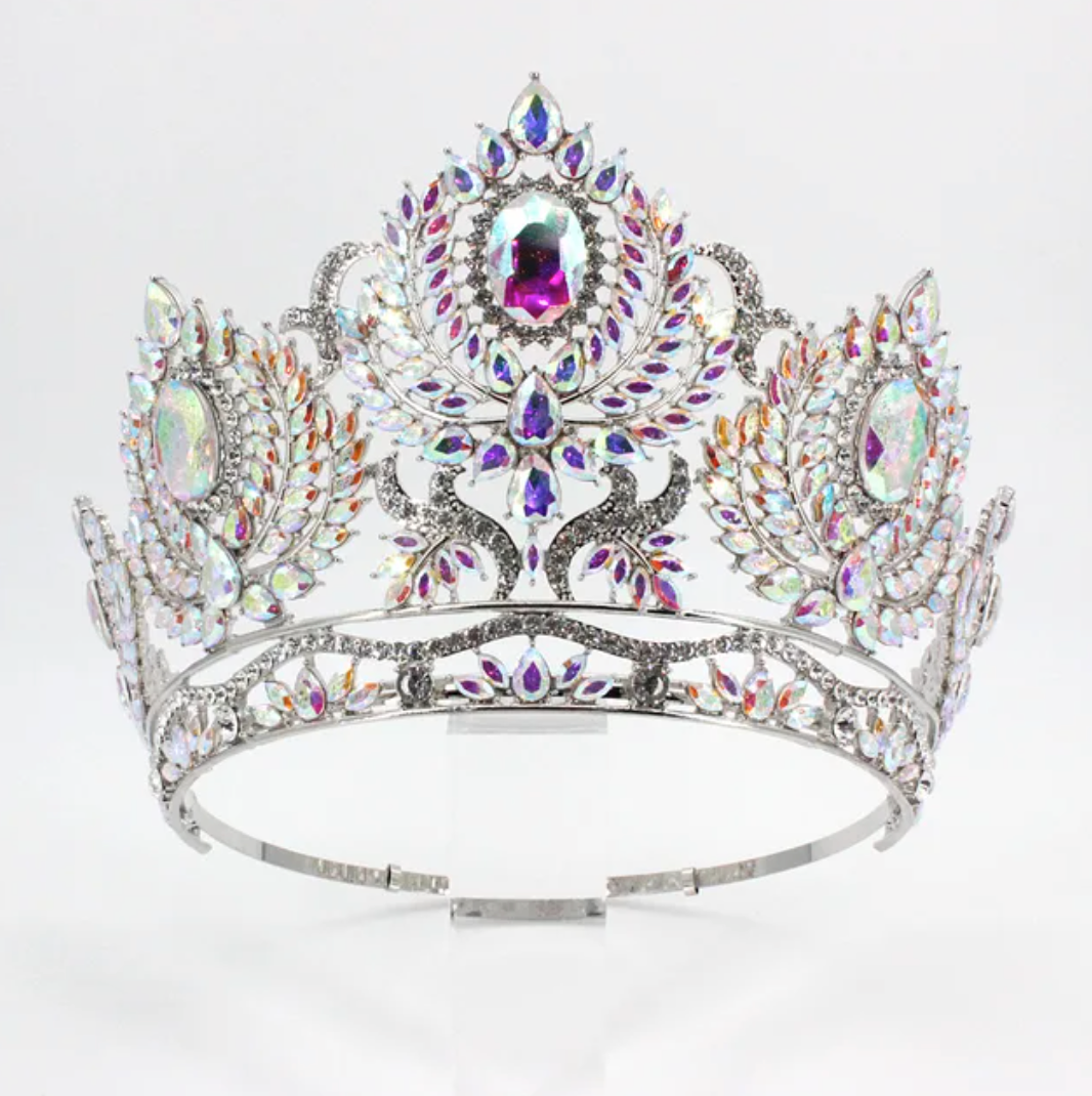 European Made Crystal Tiara New w Tags Europe - European Crystal Bridal Tiara – Bella-Tiara main image 2