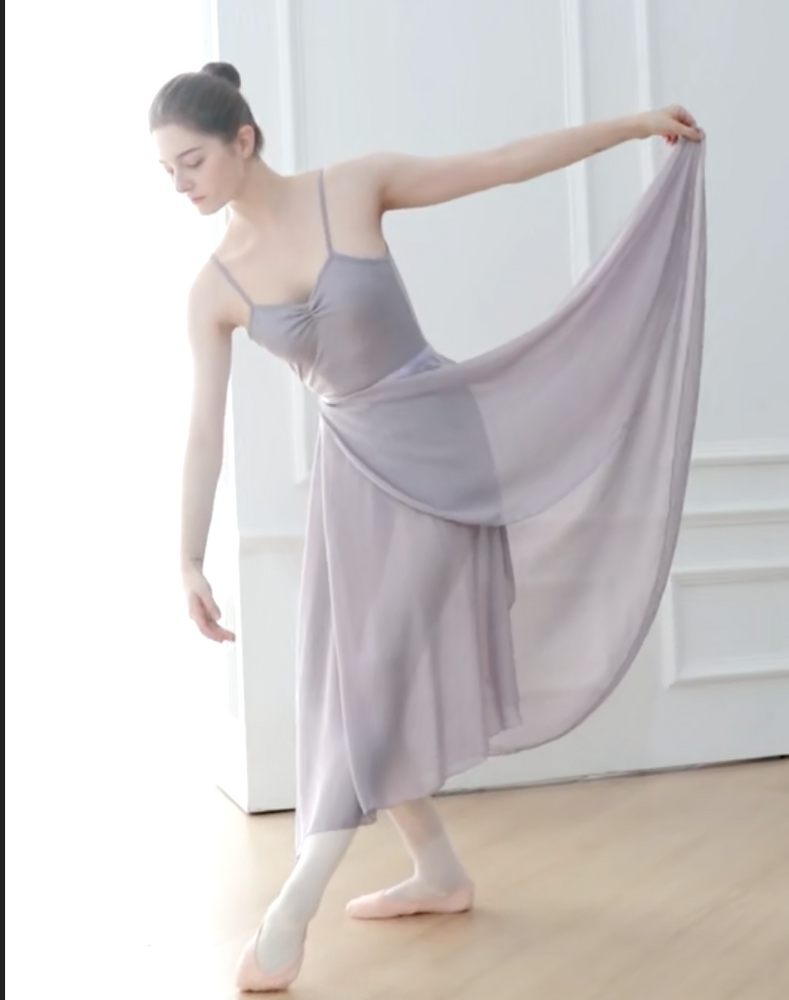 
                      
                        Dance Skirt Women Long Chiffon Ballet Ballroom Waist Tie Skirt
                      
                    