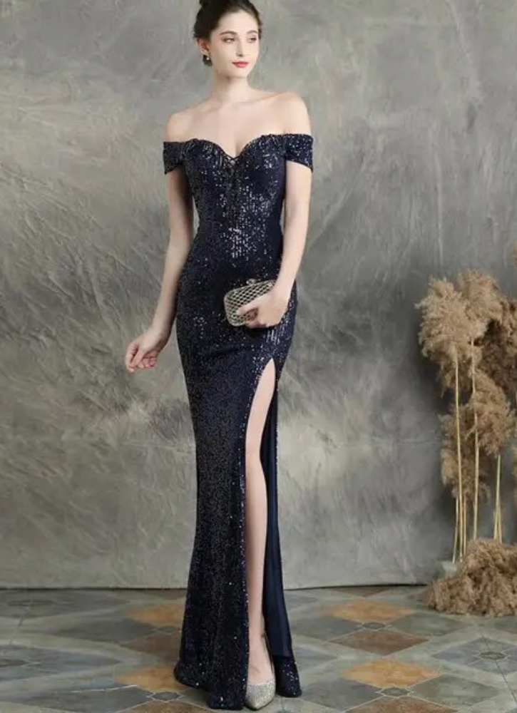 
                      
                        Sequined Mermaid Evening Party Dress
                      
                    