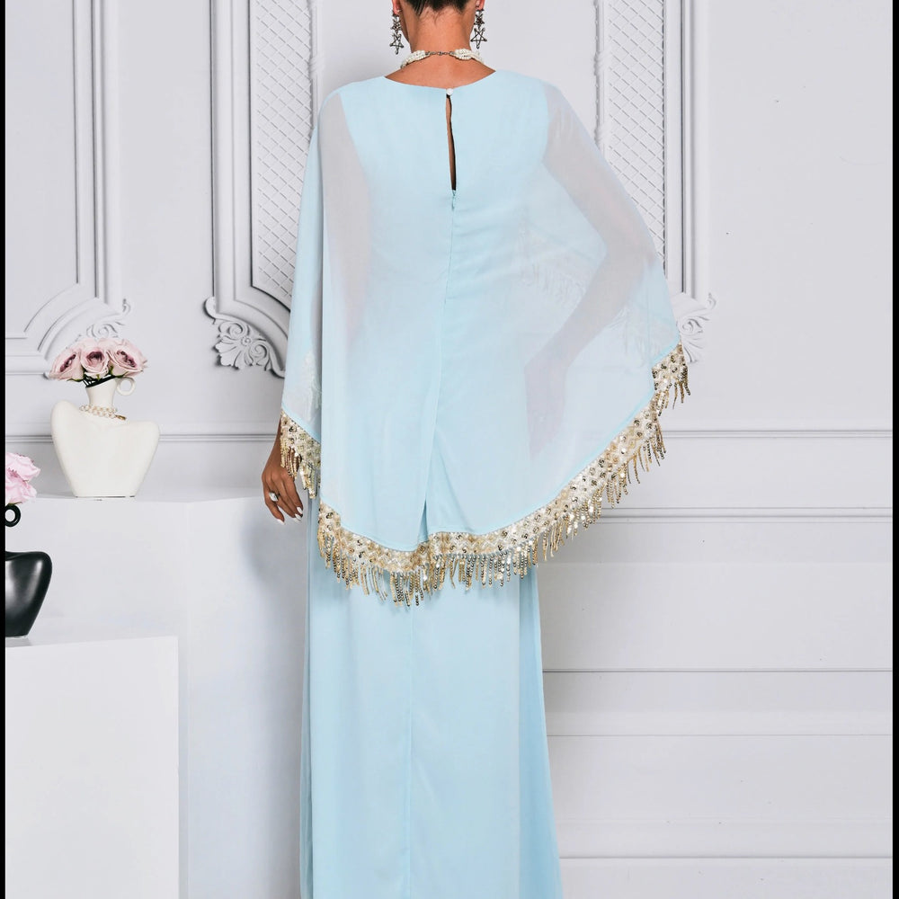 Modest Long Sleeve Dress Casual Kaftan Robe For Formals