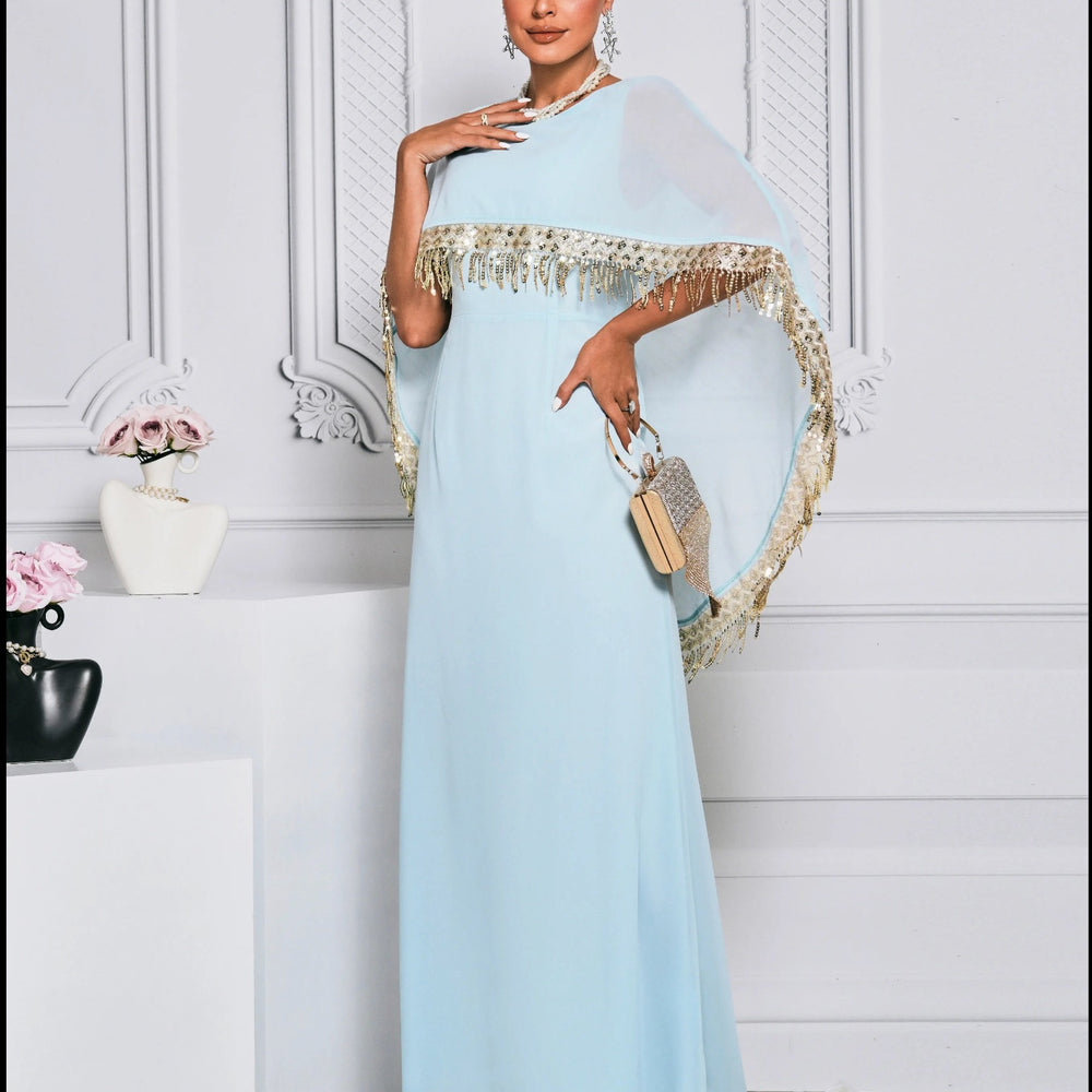 
                      
                        Modest Long Sleeve Dress Casual Kaftan Robe For Formals
                      
                    