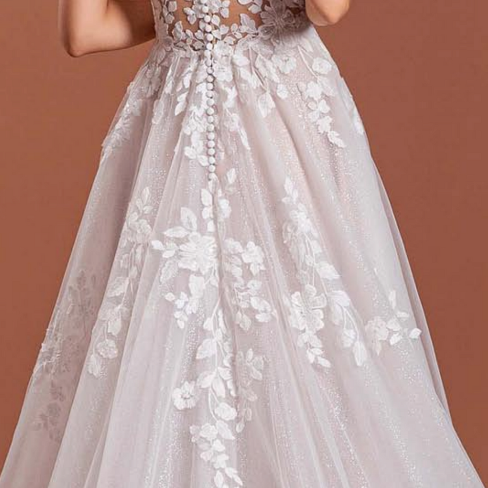 
                      
                        Sweet Illusion Lace Tulle A Line Bridal Gown
                      
                    