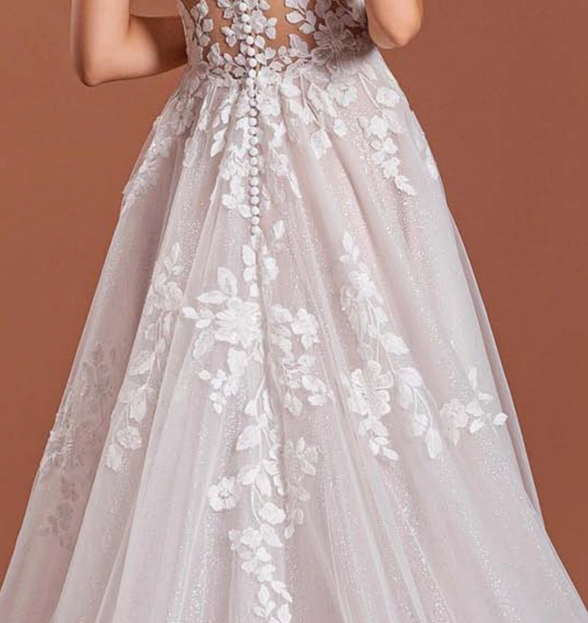 Sweet Illusion Lace Tulle A Line Bridal Gown