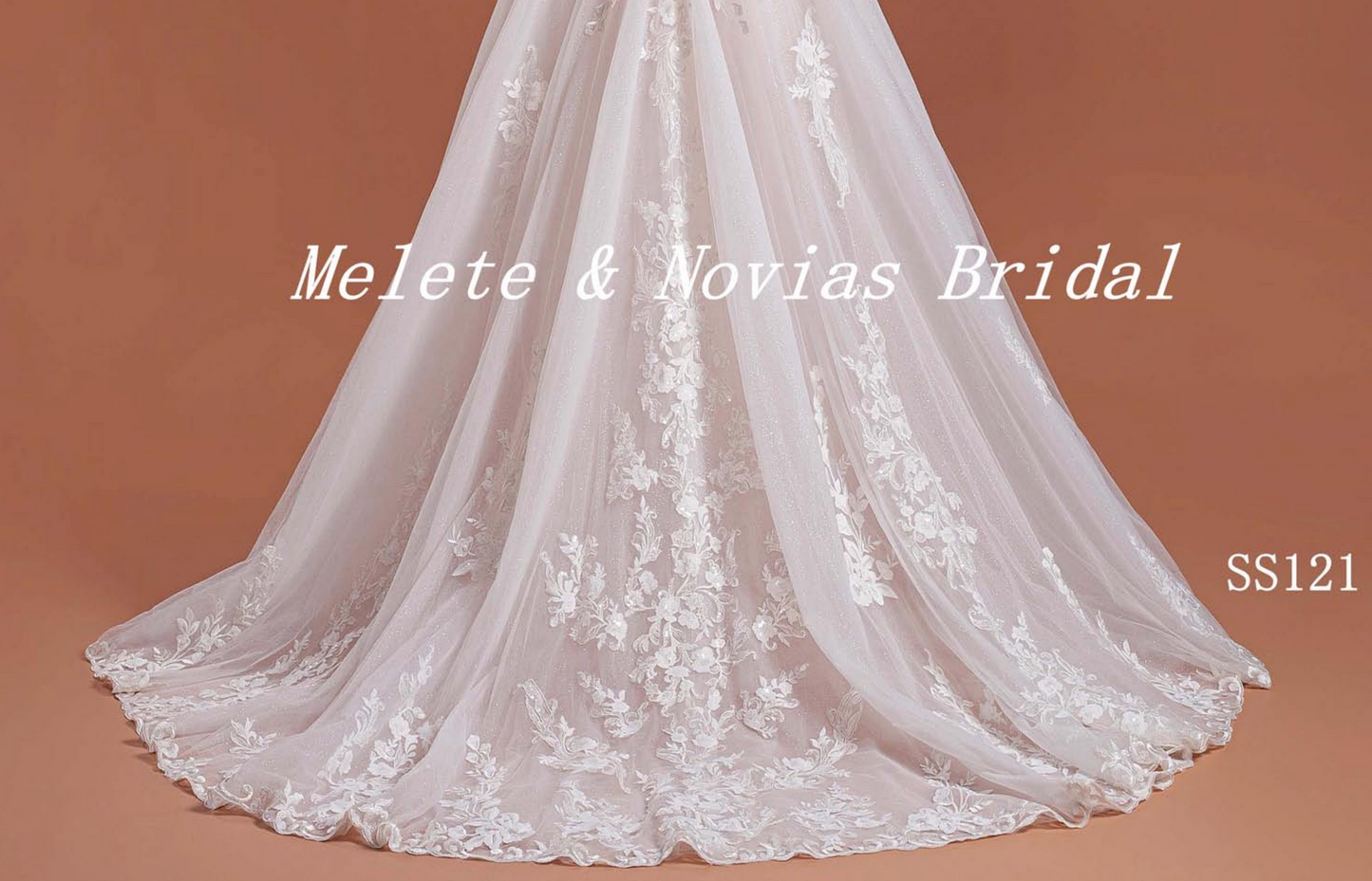 Modern Deep V Tulle Lace A line Bridal Gown with Detached Sleeves