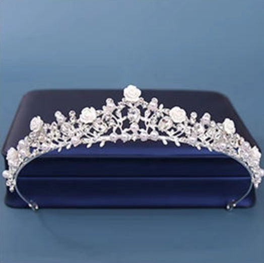 Crystal Party Tiara Petite Hair Crown Accessory, elevate your birthday or bridal look with a petite crystal tiara