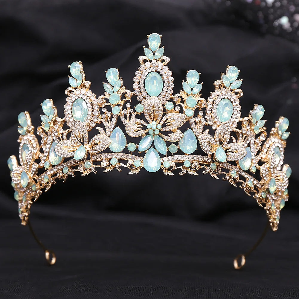 
                      
                        10 Color Opal Pink Crystal Tiara Crown For Women Party Hair Accessories
                      
                    