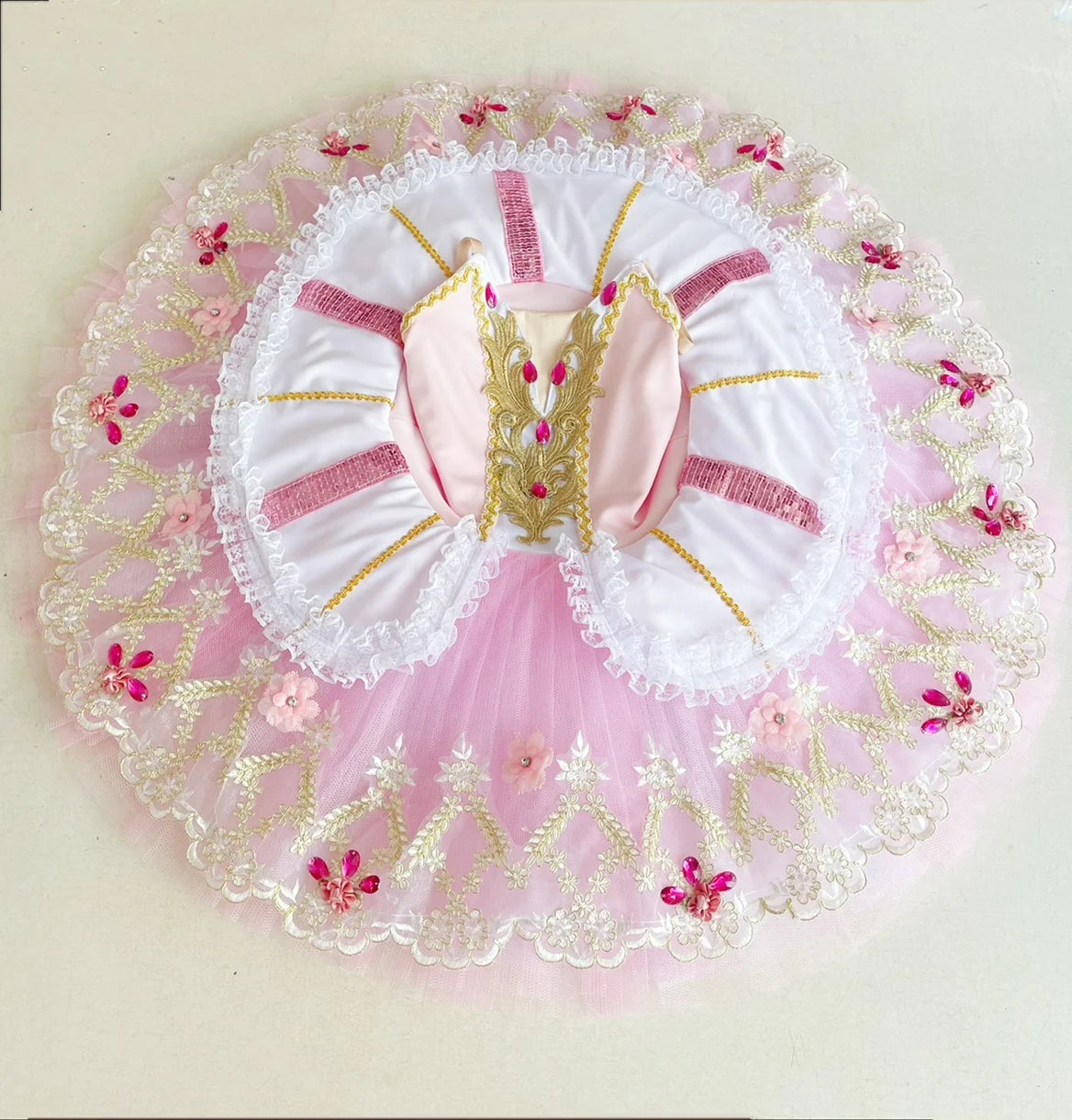 Professional Ballet Tutu Skirt Cute Costume Girl Swan Dance Leotard