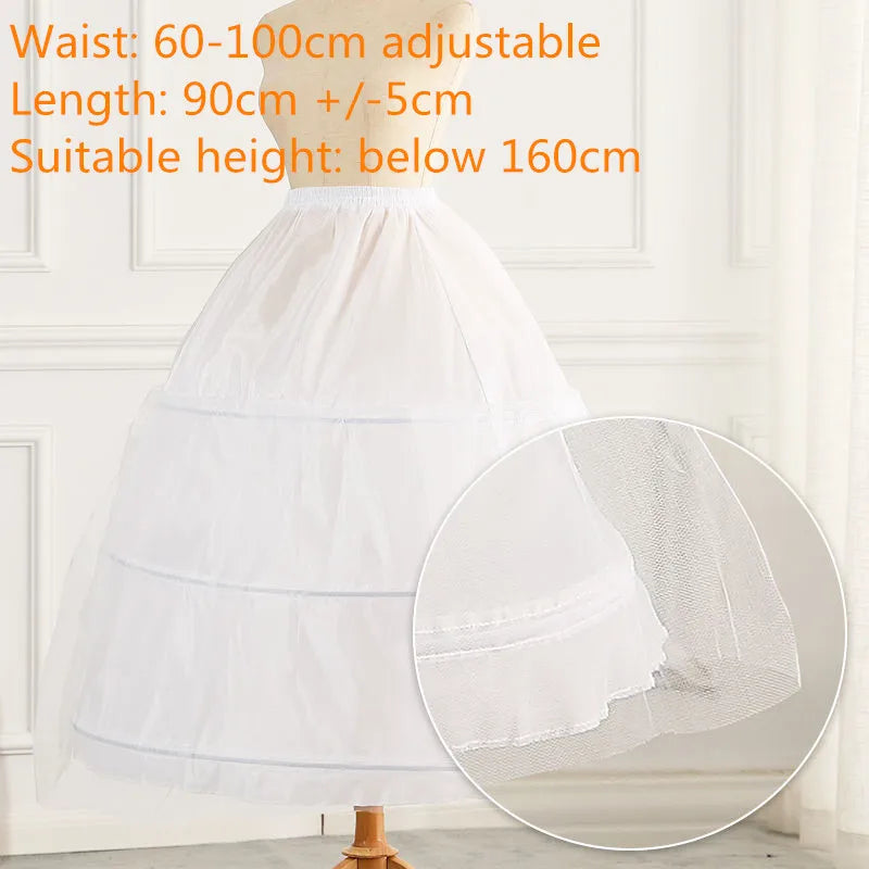 
                      
                        Girls Crinoline Petticoat Hoop Underskirt Short A-line Ball Gown Slip, elevate your young girl's formal look with this refined crinoline petticoat
                      
                    