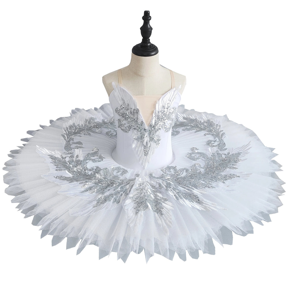 
                      
                        Ballet Tutu Girls White Stiff Tulle Pancake Professional Stage Costume
                      
                    