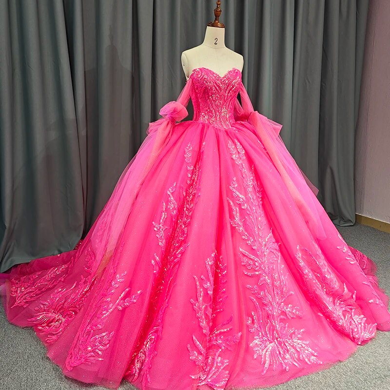 
                      
                        Sequins Ball Gown Quinceañera Dress
                      
                    