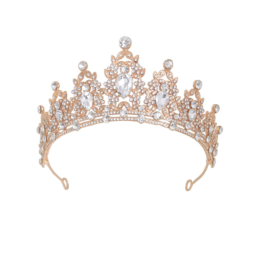 
                      
                        Baroque Crystal Tiara Crown Wedding Pageant Hair Accessories
                      
                    