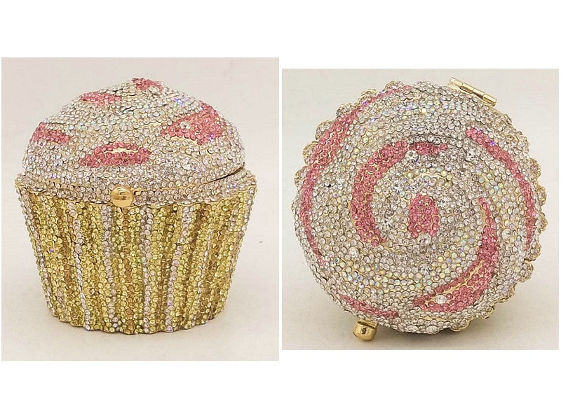 
                      
                        Mini Cupcake Clutch Evening Bag Crystal Handbag Party Purse
                      
                    