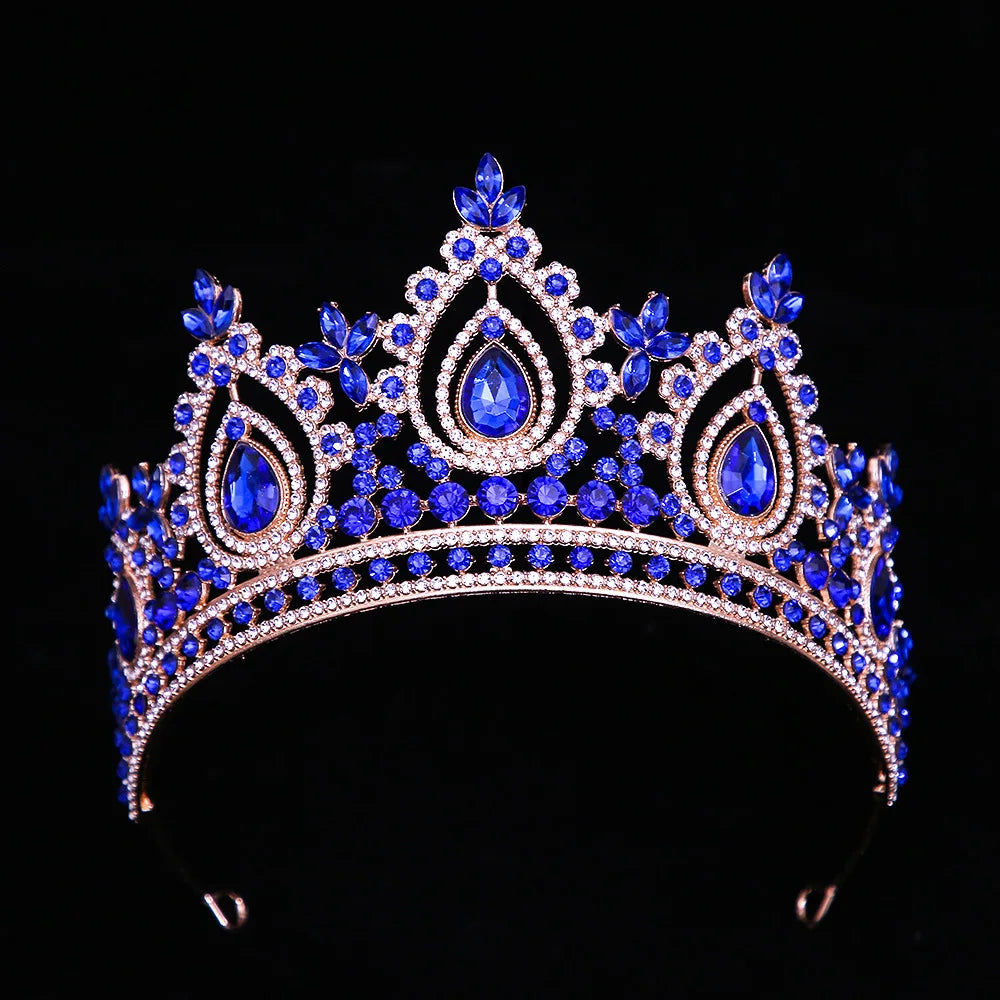 New Crown Tiara Hair Accessory Crystal Party Tiara Crown Hair Accessory For Women – Tulle  main image 4