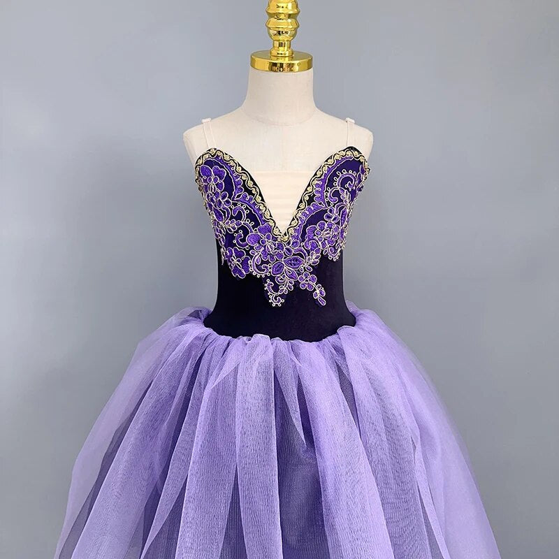 
                      
                        Purple Ballet Tutu Skirt Professional Girls Dance Performance Ballet Costumes
                      
                    