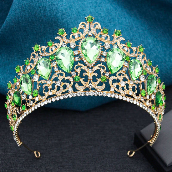 Colorful Crystal Tiaras for Women Party Wedding Pageant Hair Crown Accessory
