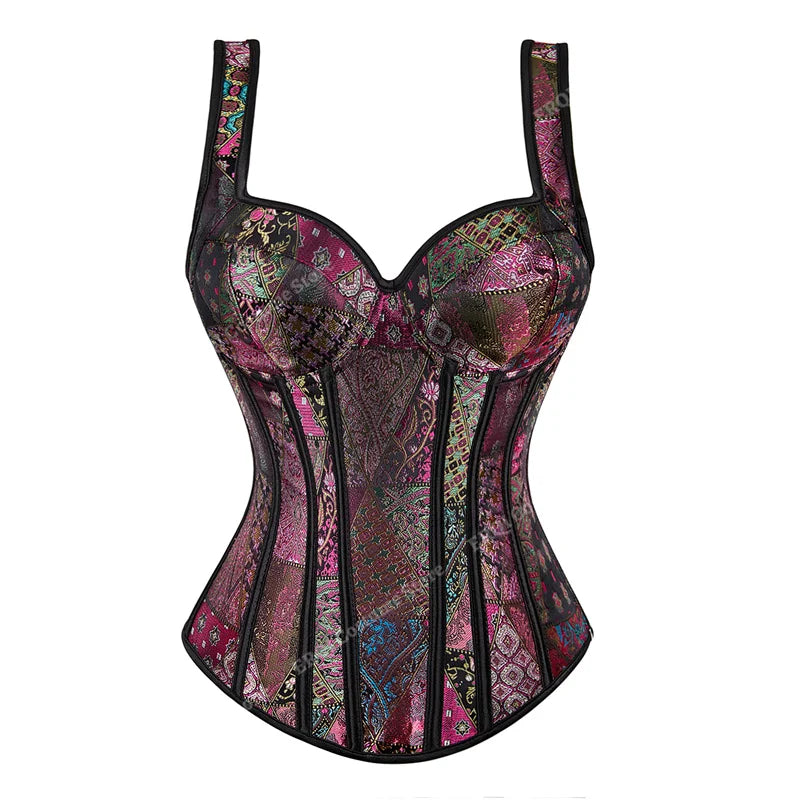 
                      
                        Steampunk Corset with Cup Lingerie Bustier Plus Size
                      
                    