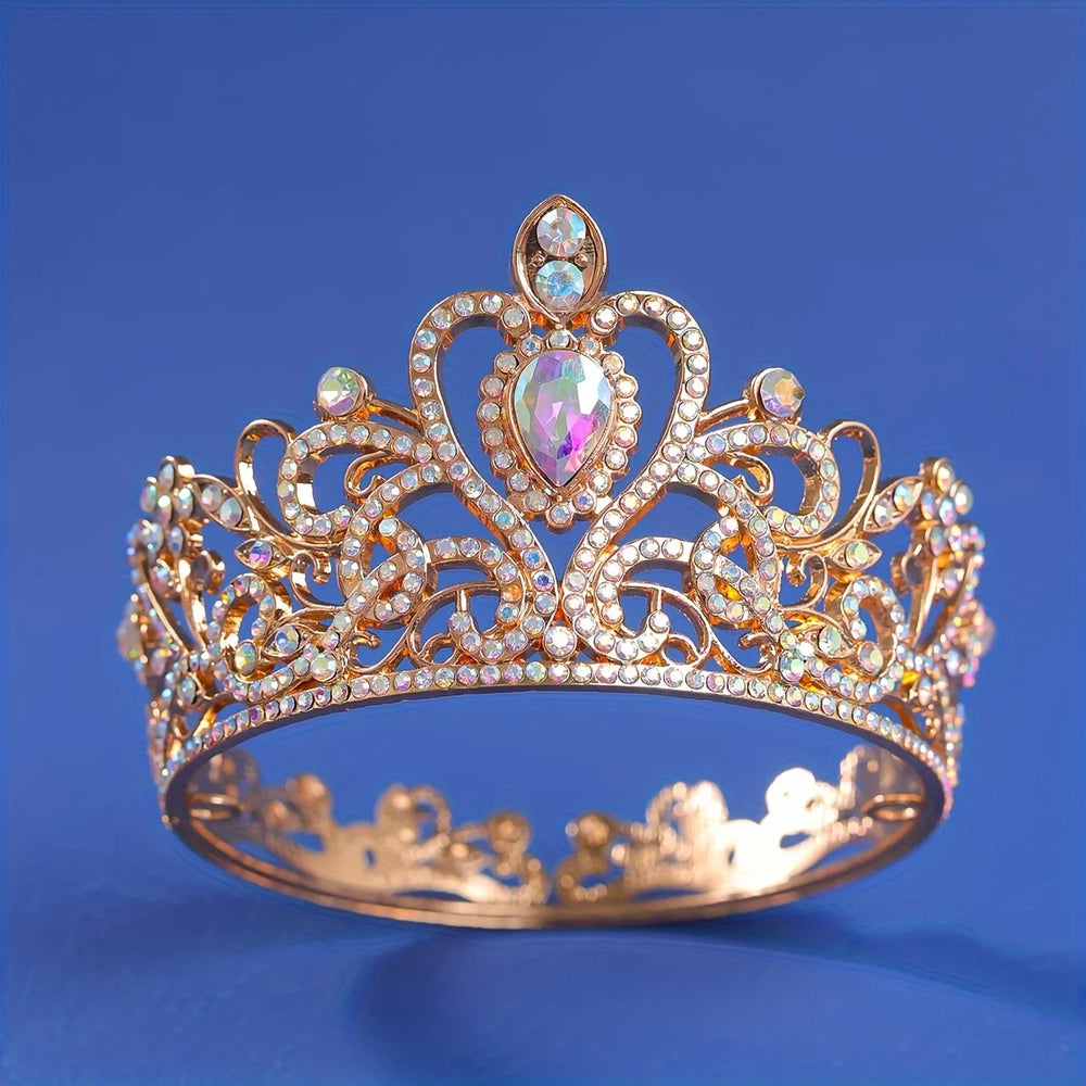 
                      
                        Round Diadem Royal Queen King Tiara Crown Wedding Party Pageant Jewelry Accessories
                      
                    