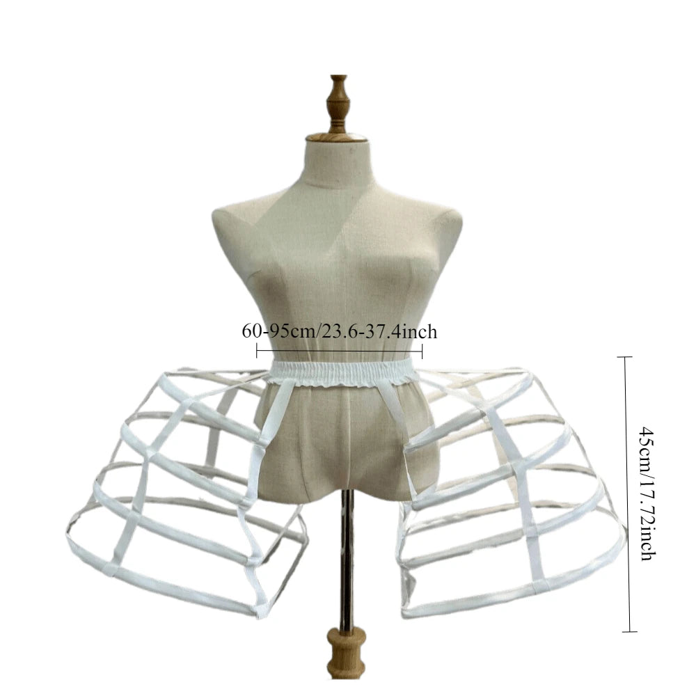 
                      
                        Girls 3 Hoop Crinoline Cage Bustle Petticoat Adjustable Pannier, elevate any special occasion dress with this adjustable three-hoop crinoline petticoat
                      
                    