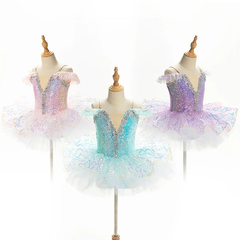 Sequin Princess Ballet Tutu Performance Dance Costume