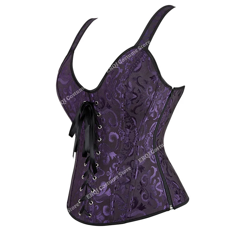 
                      
                        Steampunk Corset with Cup Lingerie Bustier Plus Size
                      
                    