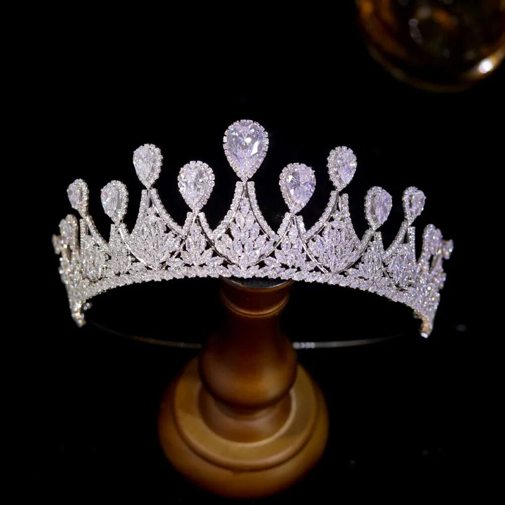 
                      
                        Cubic Zirconia Princess Birthday Party Bridal Wedding Hair Tiara
                      
                    