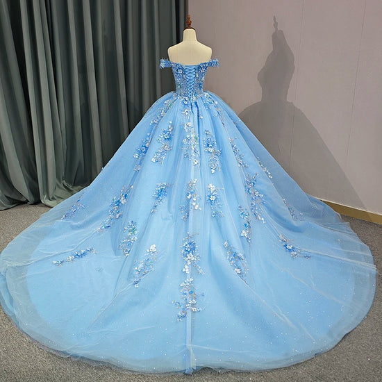 Blue Quinceañera Dress