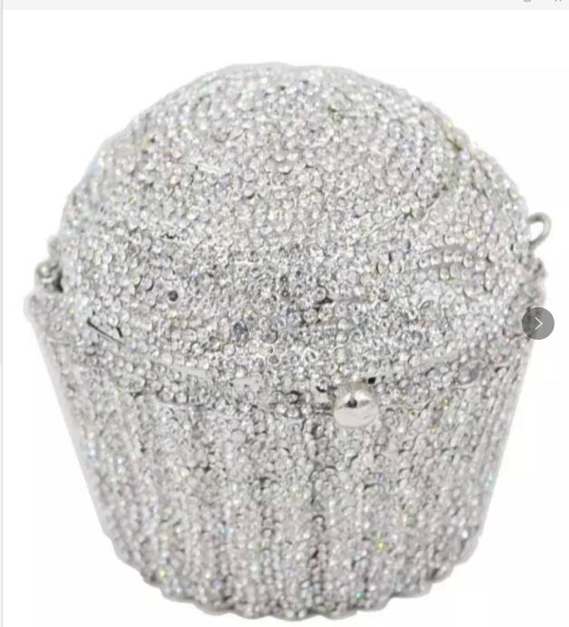 
                      
                        Mini Cupcake Clutch Evening Bag Crystal Handbag Party Purse
                      
                    