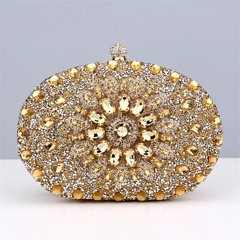 
                      
                        Crystal Floral Evening Mini Clutch Purse Cosmetic Evening Purse, elevate your evening ensemble with this radiant crystal clutch, designed to hold your essentials 
                      
                    