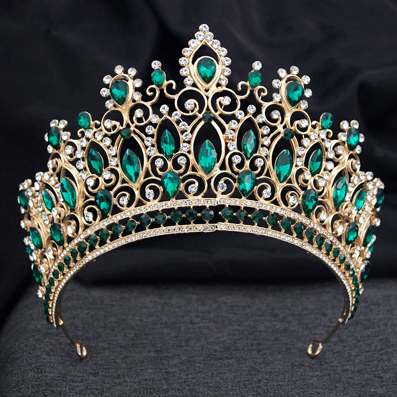 
                      
                        Colorful Royal Queen Wedding Crowns Tiaras for Party Pageant Bridal Wedding Accessories
                      
                    