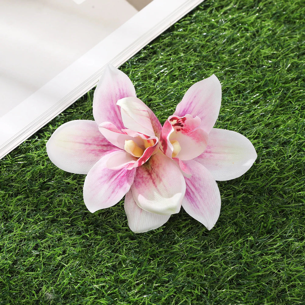 
                      
                        Orchid Flower Hair Clip Bohemian Small Hairpin Bridal Barrette Beach Wedding Accessories
                      
                    