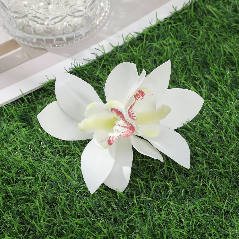 
                      
                        Orchid Flower Hair Clip Bohemian Small Hairpin Bridal Barrette Beach Wedding Accessories
                      
                    
