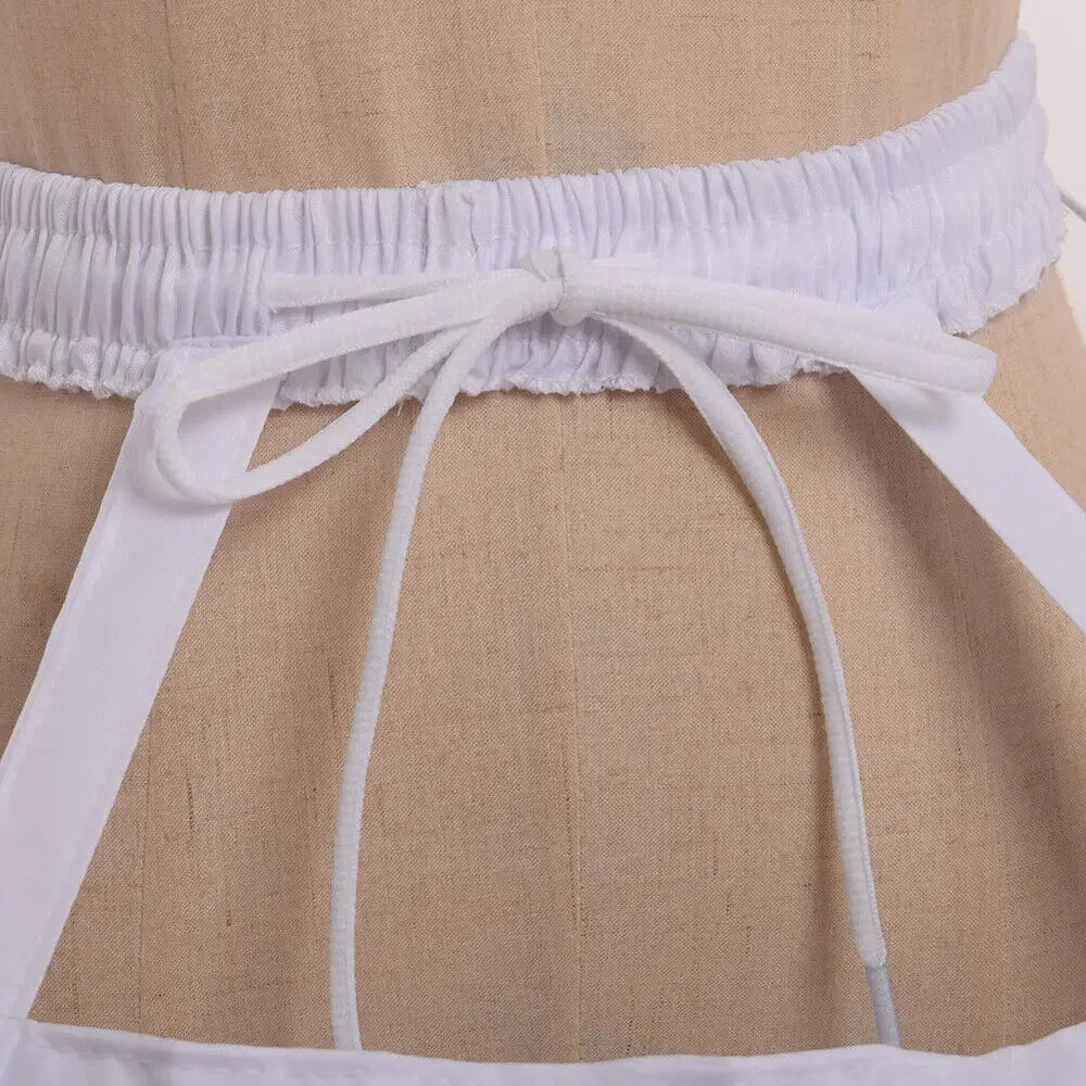 
                      
                        Girls 3 Hoop Crinoline Cage Bustle Petticoat Adjustable Pannier, elevate any special occasion dress with this adjustable three-hoop crinoline petticoat
                      
                    