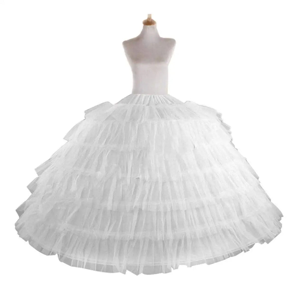 
                      
                        Full White Ball Gown Hoop Wedding Accessories Petticoat Underskirt Slip Quinceanera Gown
                      
                    