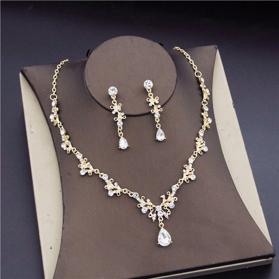 Gold Dubai African Design Malabar Gold Necklace And Earrings Set Fashion  Jewelry For Women, Perfect Wedding Gift For Brides, Girls, And Wife From  Atunice, $16.7 | DHgate.Com